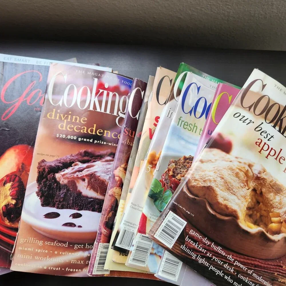 1 Vintage Cooking Light Magazine Picked at RANDOM Cookbook Recipes Reading Suppl
